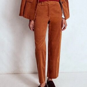 Boden Canonbury Cord Trousers Rust Brown 4P New With Tags
